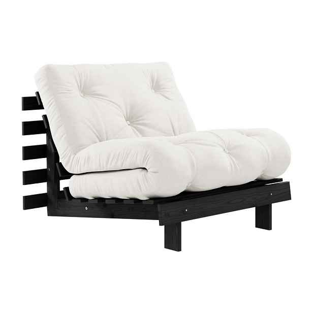 Krémové křeslo Roots Black Night – Karup Design