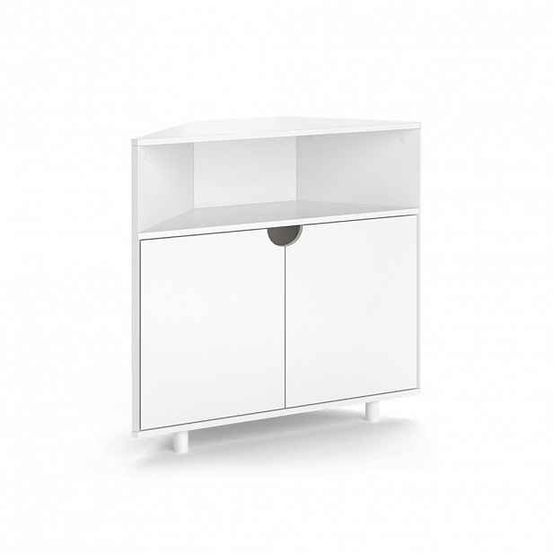 Vicco KREDENC Inaro Bílá 79 x 76 cm se 3 přihrádkami