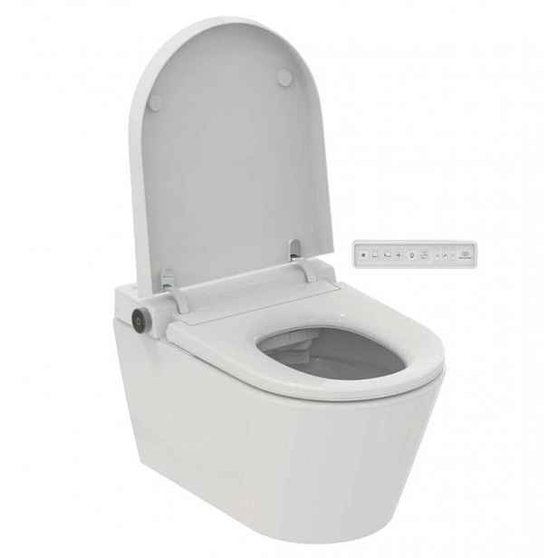 Ideal Standard i.life E - Elektronický bidet s keramikou, závěsný, SoftClose, RimLS+, bílá K875501