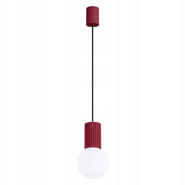 Závěsná lampa Zwis G9 Kulatá Bordó Moderní Matná Halo Sollux