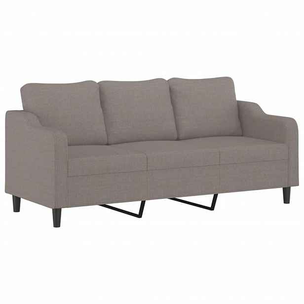 vidaXL 3místná pohovka taupe 180 cm textil