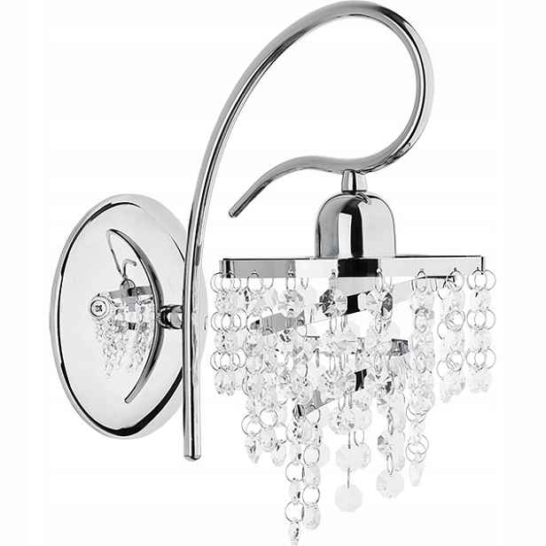 Alfa Diana nástěnná lampa glamour křišťály chrom 1xE14 10W
