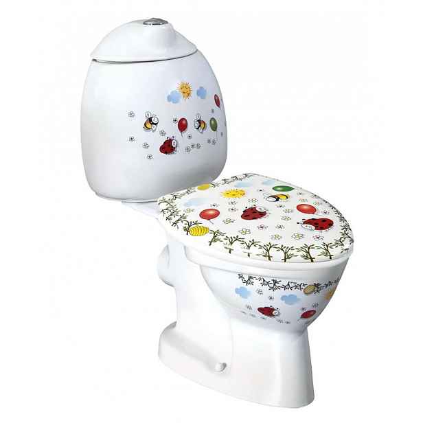 Sapho Kid - Dětské WC kombi s nádržkou, zadní odpad, barevný potisk CK311.400.0F