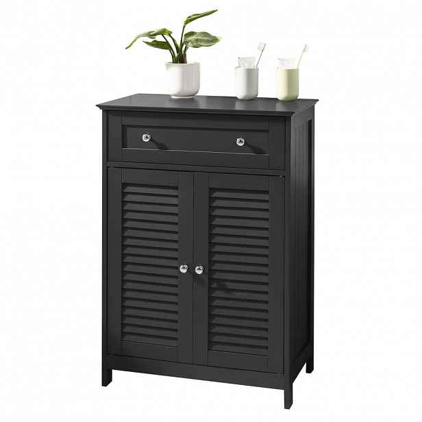 SoBuy NÍZKÁ KOUPELNOVÁ SKŘÍŇKA s jedním zásuvkou 60x35x87cm Funkční