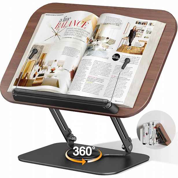 Stojan Podstavec Na Knihu Opěrka Pod Tablet Nastavitelná O 360° Pro Čtení