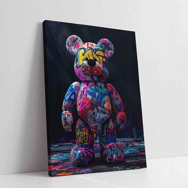 Obraz na plátně Graffiti Medvěd Moderní do bytu pokoje obýváku 60x80