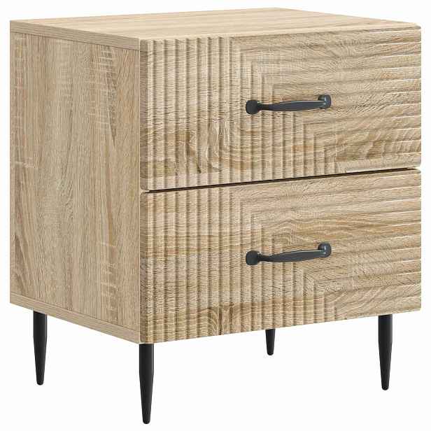 vidaXL Noční skříňka Dub sonoma 43 x 34,5 x 47,5 cm Kompozitní dřevo