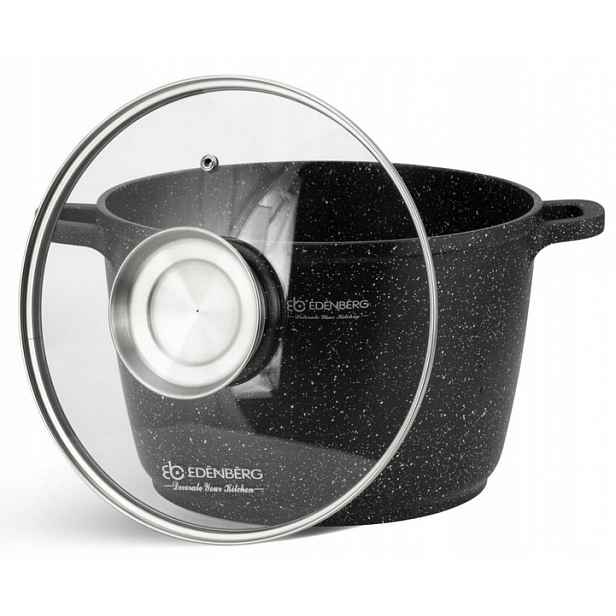 Hrnec Mramorový Kotlík 6,2L 24cm Indukce Plynová Trouba Edenberg 8131