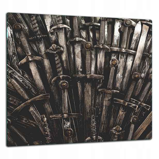 Skleněná Ochranná Deska Panel Lepidlo 65x60 Meč