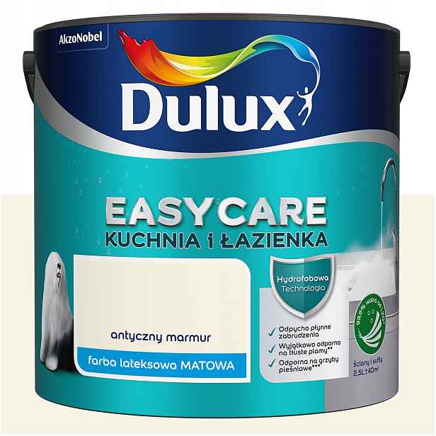 Barva na stěnu strop Dulux EasyCare Kuchyně a koupelna Starožitný mramor 2,5L