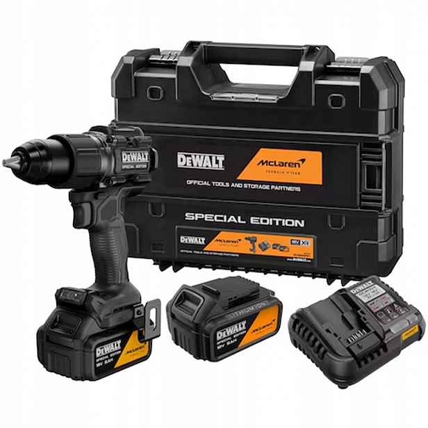 DeWALT DCD86MP2T-QW 2x5Ah McLaren Bl Příklepová Aku Vrtačka