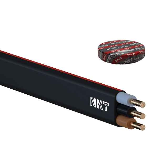 Kabel CYKYLo-O 3× 1,5 RE 100 m/bal.