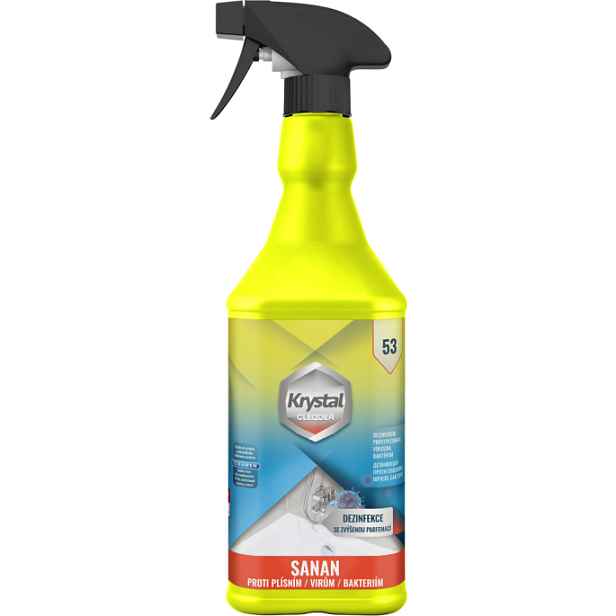 KRYSTAL CLEADER 53 Sanan proti plísním, virům a bakteriím rozprašovač 1,1Kg