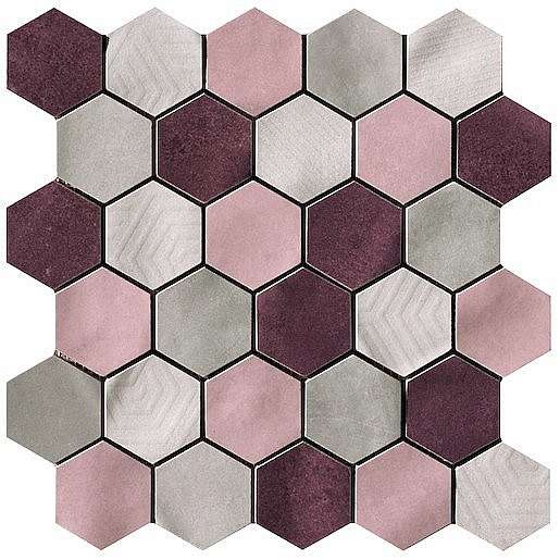 Mozaika Cir Materia Prima mix pink hexagon 27x27 cm lesk 10699221