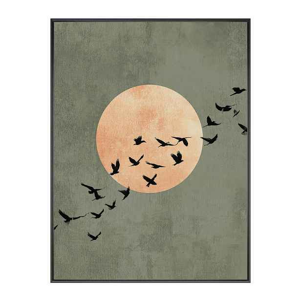 Tištěný obraz s rámem 60x80 cm Midnight Flight – Styler