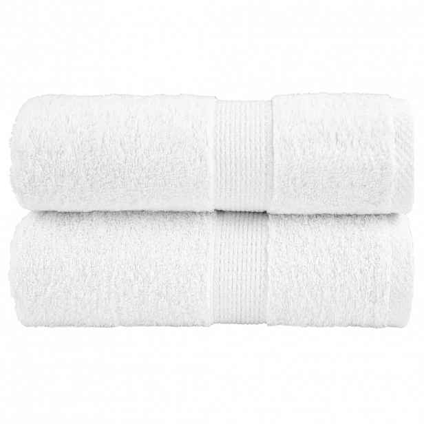vidaXL Prémiové ručníky pro hosty SOLUND 2 ks bílé 30x50 cm 600 g/m²