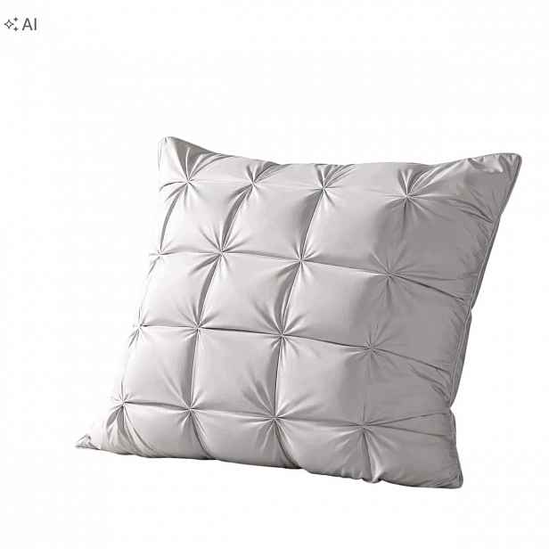 Polštář Dort 70×70 cm antialergický, bavlněný, měkký, šedý na spaní