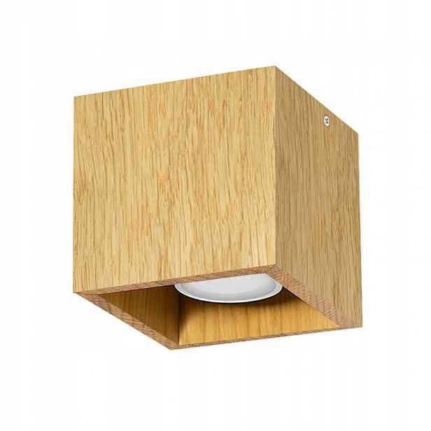 Svítidlo Stropní Svítidlo 10x10 cm Dubová GU10 Led Nástěnná Stropní Svítidlo Halogenová