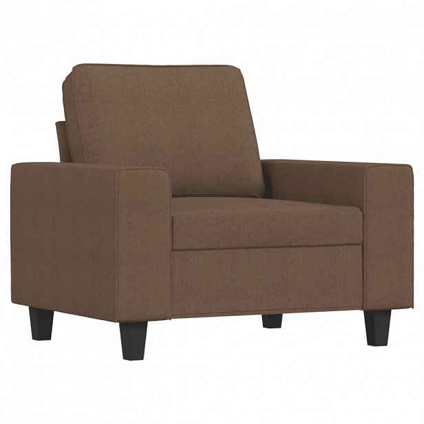vidaXL Křeslo hnědé 60 cm textil