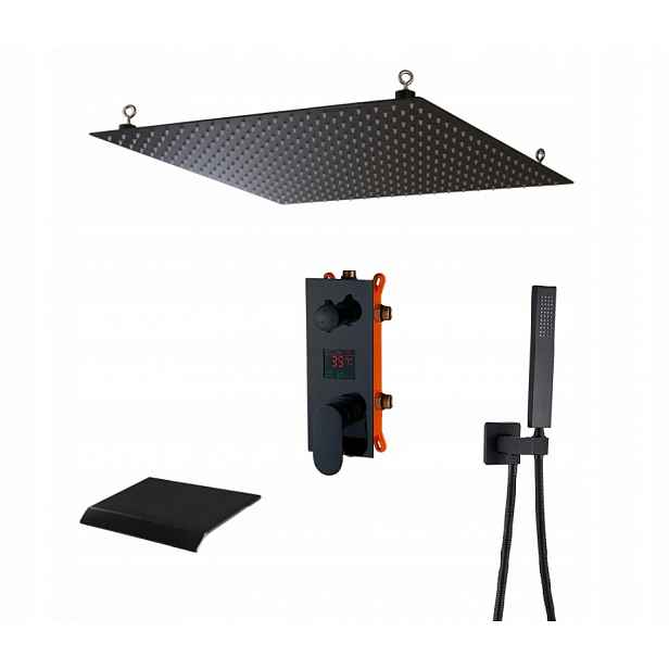 Podomítkový Set Dešťová Sprcha 50 cm Vodopád