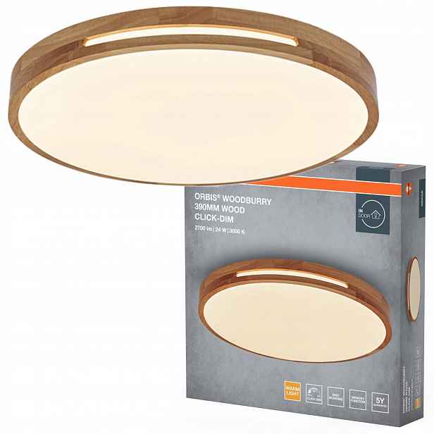 Stropní Svítidlo Led nástěnné svítidlo 24W 1500lm 3000K Teplá hnědá Orbis Osram