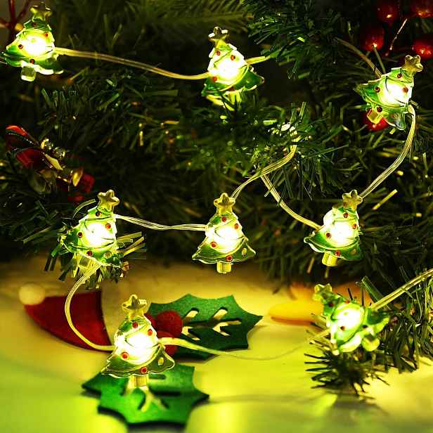 Vánoční světelná girlanda na baterie, 2 m, 20 Led diod do interiéru