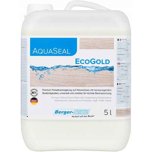 Berger-Seidle AquaSeal EcoGold Mat 5L vodní lak na parkety