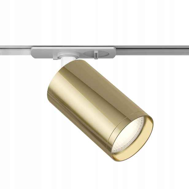 Maytoni Focus S 1-fázový kolejnicový reflektor GU10 10W mosaz/bílý