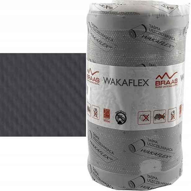Pokrývací Páska Wakaflex Braas Antracit Komínová Ral 7016 Antracit 1 m