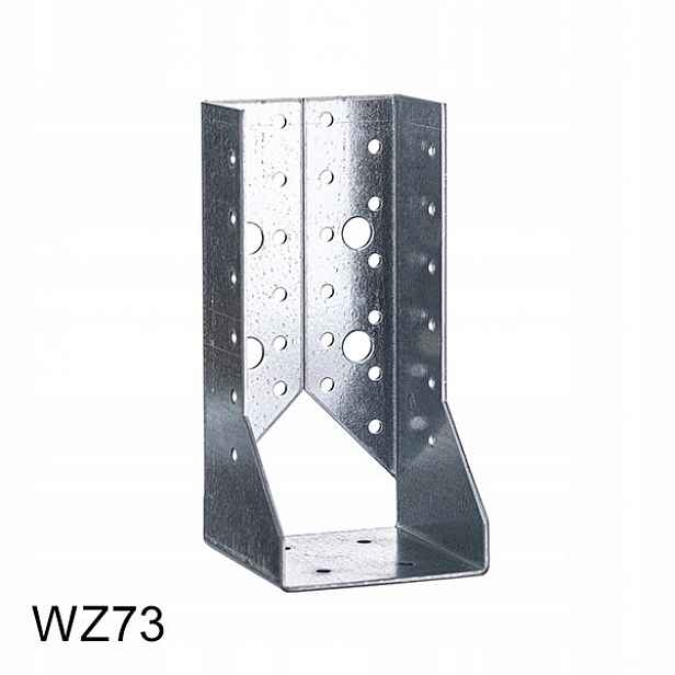 Věšák trámový držák tesařská spojka 70x155x75 x 2 mm WZ73 24ks