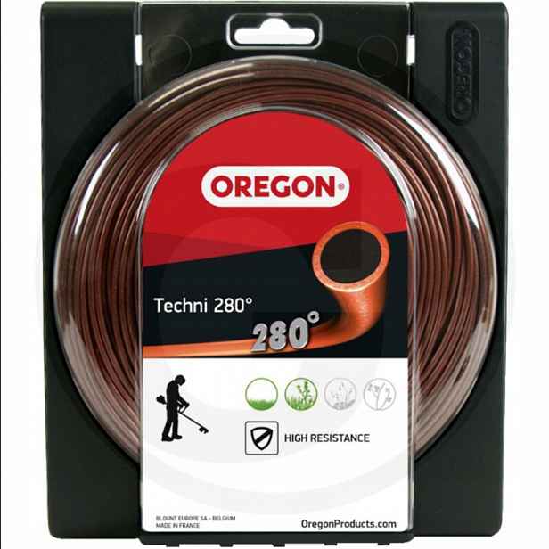 Žací struna pro křovinořezy a vyžínače 3,0 mm x 56 m Oregon Techni 280°