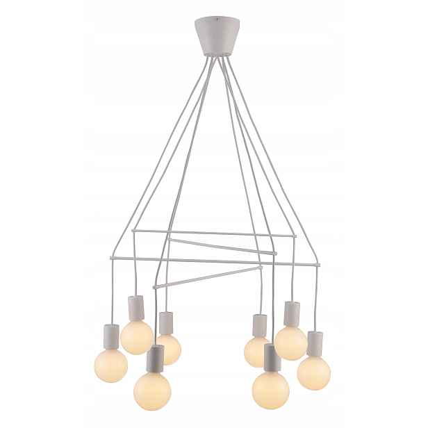 Závěsné svítidlo bílá mat 8X40W E27 Alto Candellux