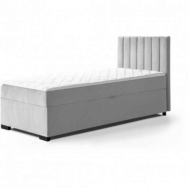 Beautysofa ČALOUNĚNÁ postel Eric 104/207/105, šedá