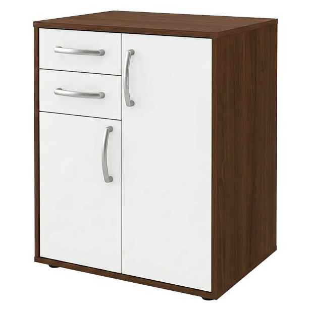 Idea Prádelník 61504 ořech/bílá
