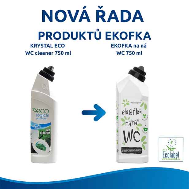 KRYSTAL WC cleaner ECO 750ml nově pod 4.001688 Ekofka
