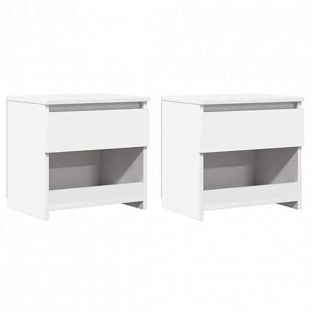 vidaXL Noční stolky 2 ks bílé 40 x 30 x 39 cm kompozitní dřevo