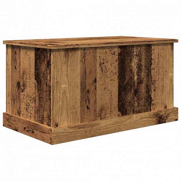 vidaXL Úložný box old wood 70 x 40 x 38 cm kompozitní dřevo
