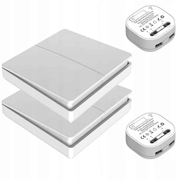 220V Bezdrátový Stínový Přepínač 433MHZ 2 Rádiový