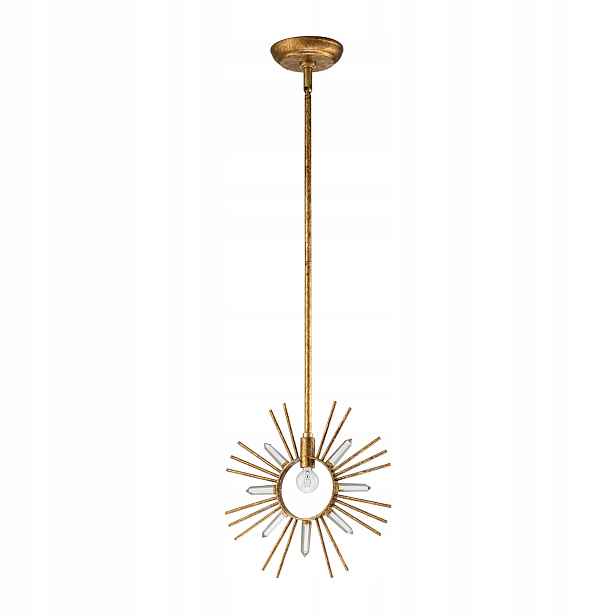 Závěsná lampa Sun King Gilded Nola Zlaté vločky 1xE27 60W