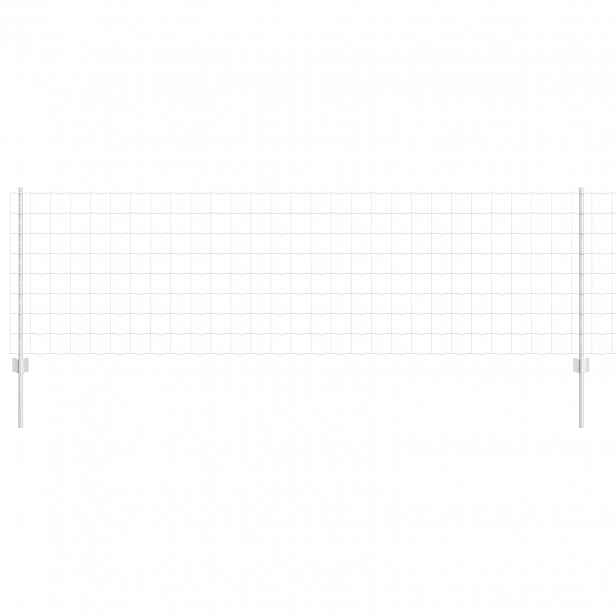 vidaXL Euro plot s pilotem 25 x 0,8 m Pozinkovaná ocel Stříbrná