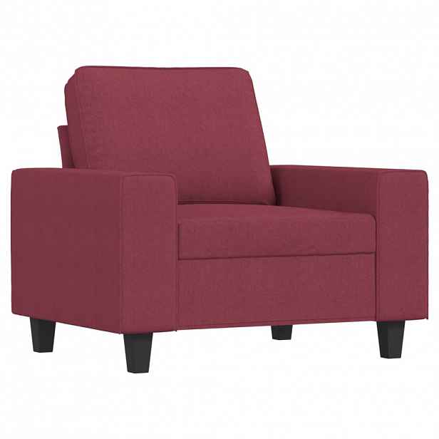 vidaXL Křeslo vínové 60 cm textil