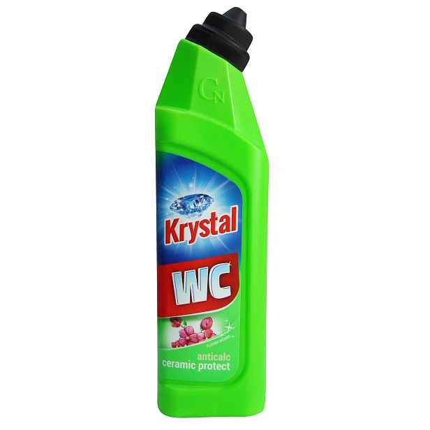 KRYSTAL WC kyselý na keramiku s ochranou, zelený 750ml
