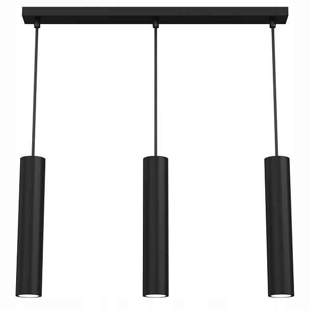 Trojitá závěsná trubková lampa na liště Raito 95 Luminex
