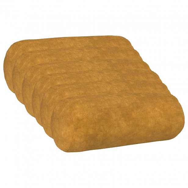 vidaXL Povlak na polštář 6 pcs HEERLEN Žlutá Ø 15 x 40 cm