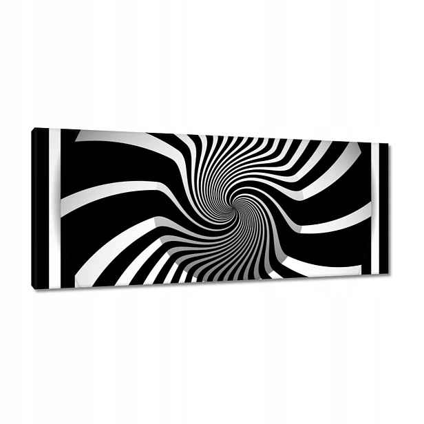 Obrazy 100x40 Abstrackja černobílá