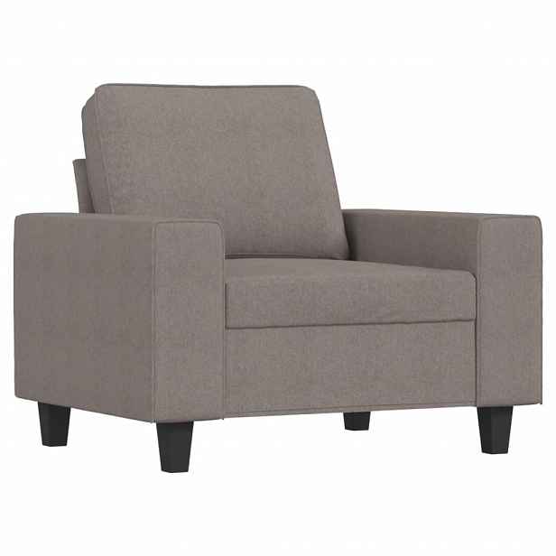 vidaXL Křeslo taupe 60 cm textil