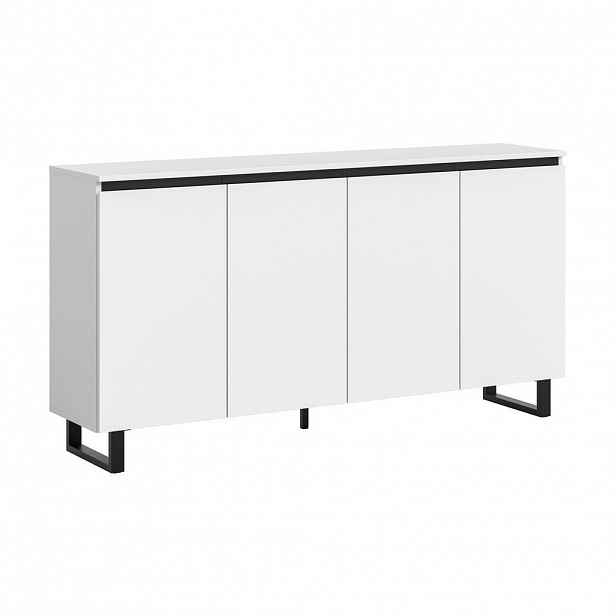 Livetastic ŠIROKÁ KOMODA, bílá, 160/84/36 cm