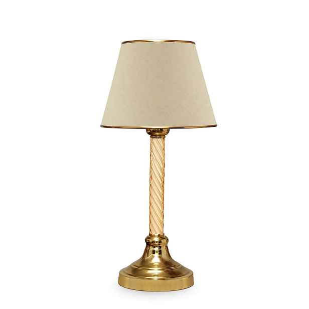 Opviq Stolní lampa Denis béžová/zlatá
