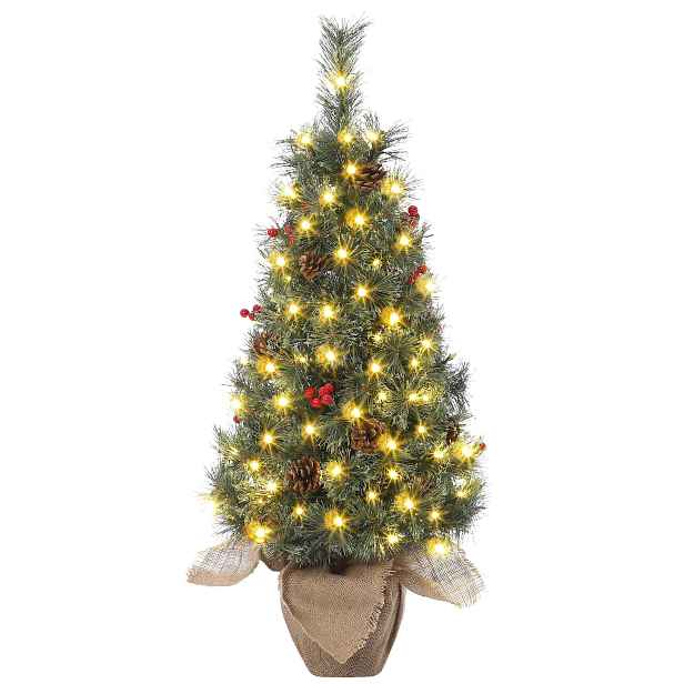 Umělý vánoční stromek 90 cm s Led osvětlením