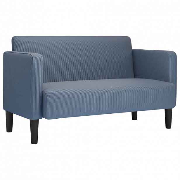 vidaXL Loveseat Sofa modré 109 cm manšestrová tkanina